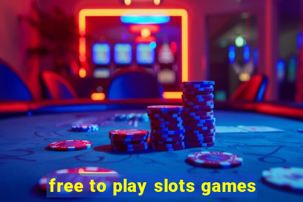 free to play slots games