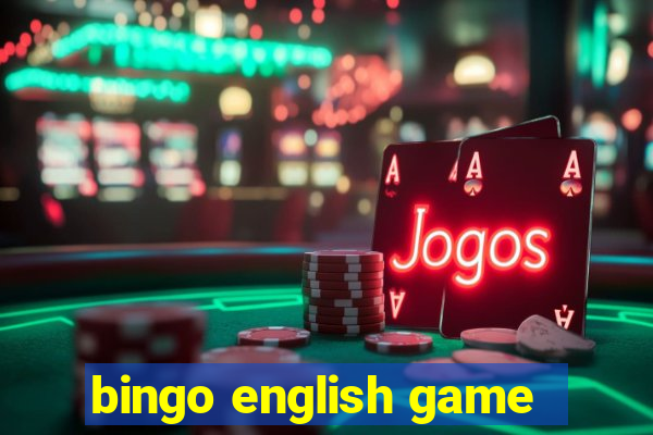 bingo english game