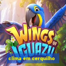 clima em cerquilho