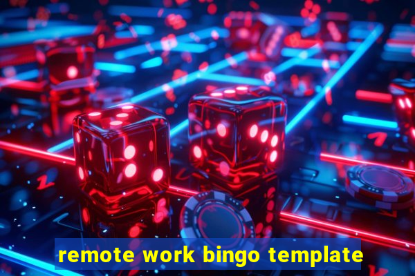 remote work bingo template