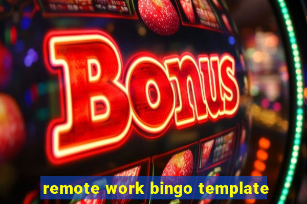 remote work bingo template