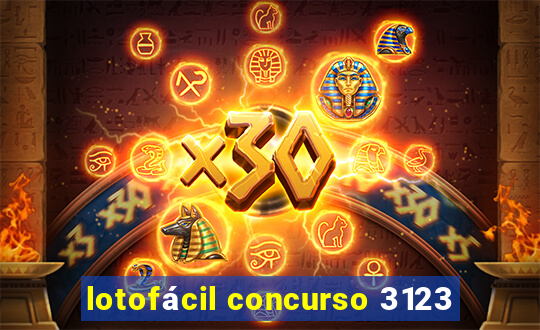 lotofácil concurso 3123