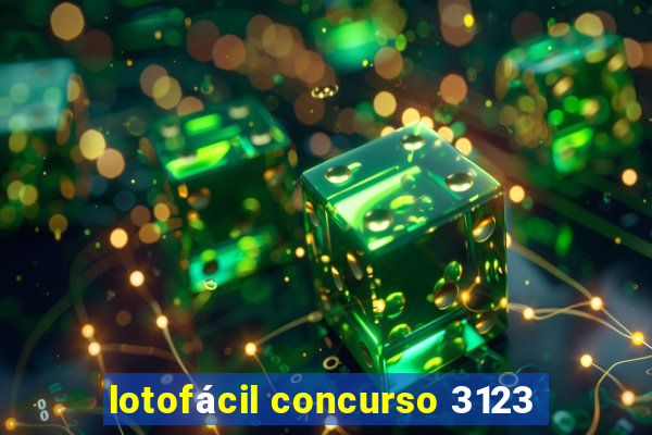 lotofácil concurso 3123