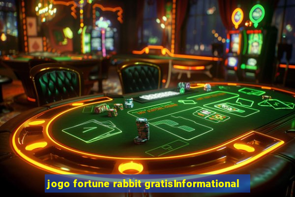 jogo fortune rabbit gratisInformational