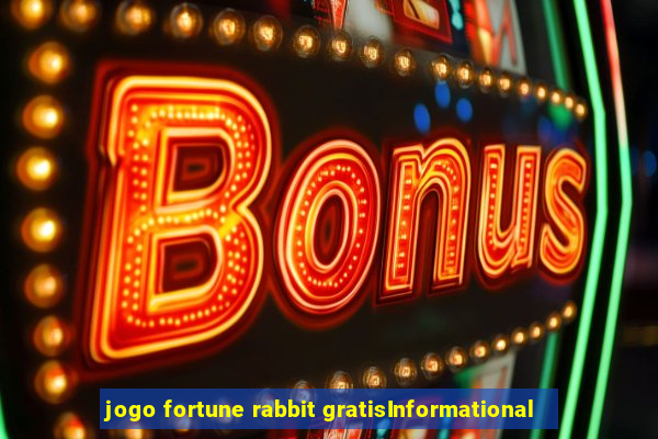 jogo fortune rabbit gratisInformational