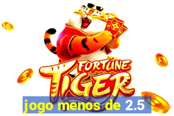 jogo menos de 2.5