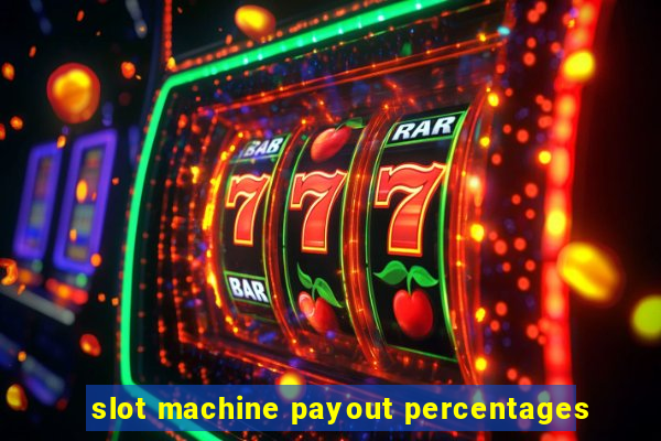 slot machine payout percentages