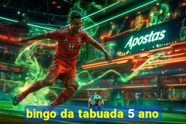 bingo da tabuada 5 ano