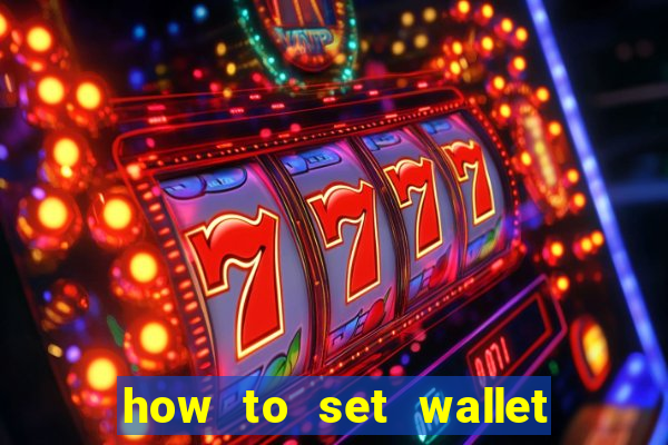 how to set wallet password in bingo plus