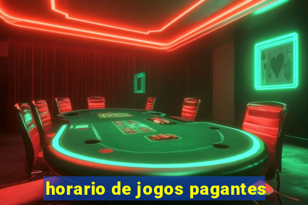 horario de jogos pagantes