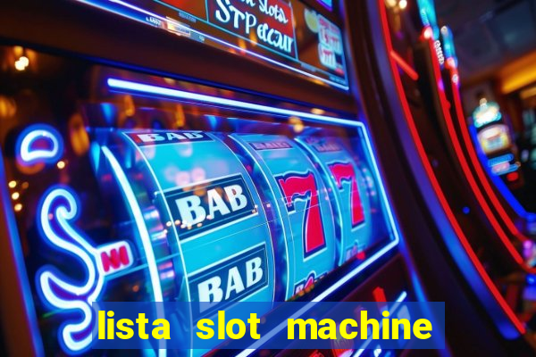 lista slot machine da bar