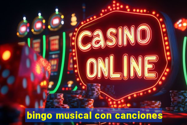 bingo musical con canciones