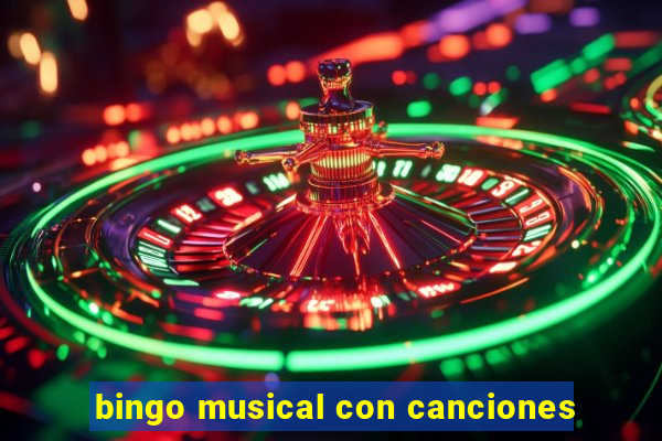 bingo musical con canciones