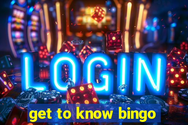 get to know bingo