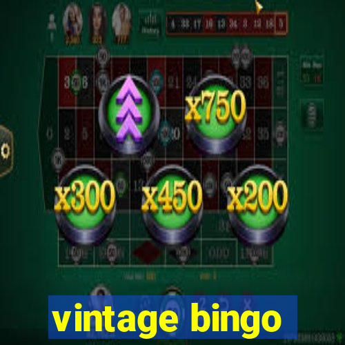 vintage bingo