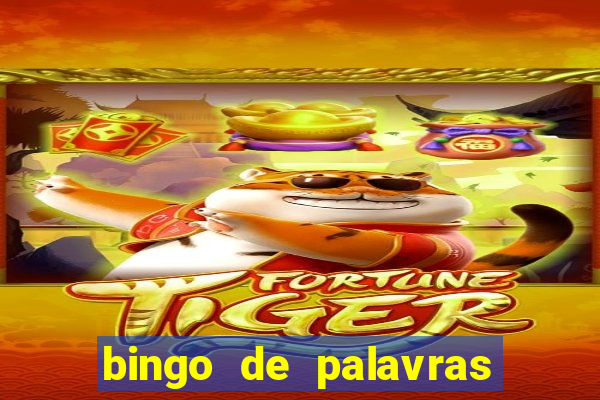 bingo de palavras para 3 ano