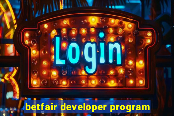 betfair developer program