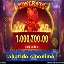 abatido sinonimo