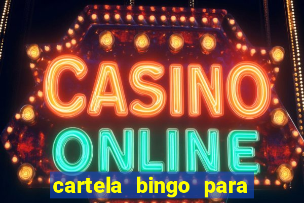 cartela bingo para cha de cozinha imprimir gratis