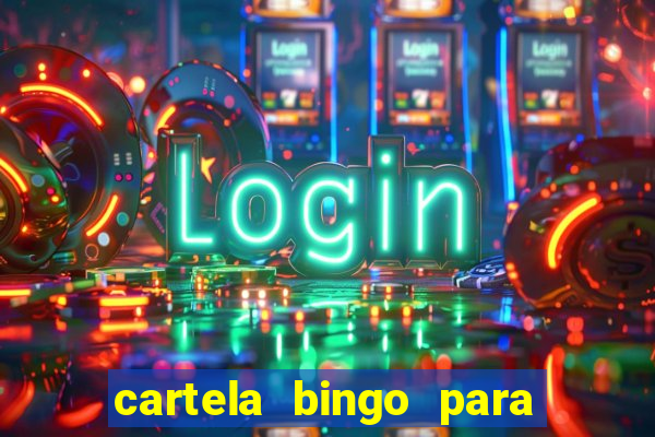 cartela bingo para cha de cozinha imprimir gratis