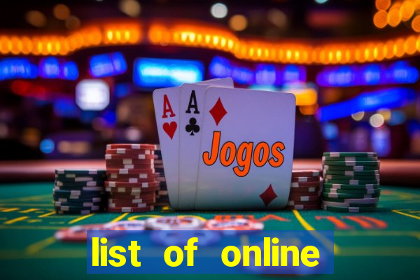 list of online slot sites