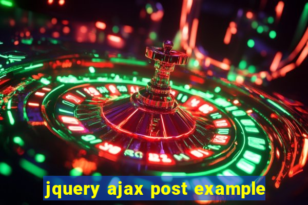 jquery ajax post example