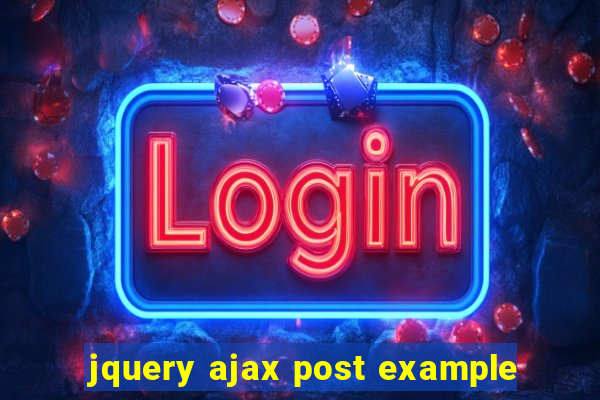 jquery ajax post example