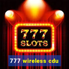 777 wireless cdu