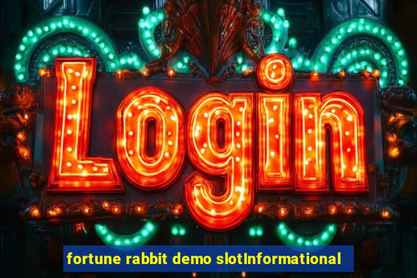 fortune rabbit demo slotInformational