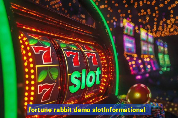 fortune rabbit demo slotInformational