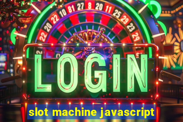 slot machine javascript