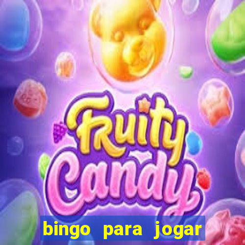 bingo para jogar com os amigos