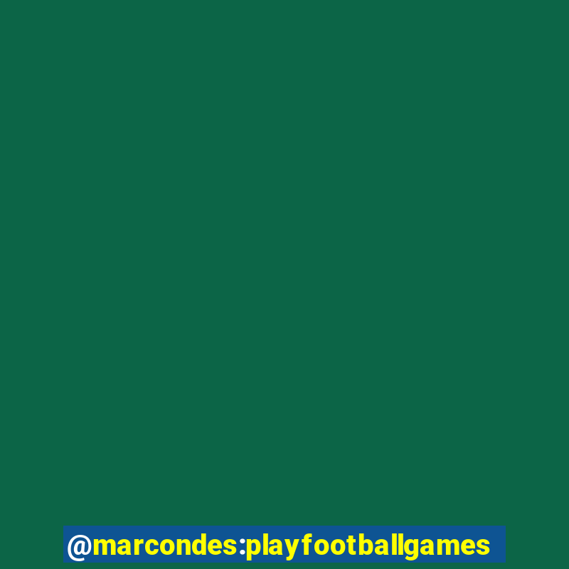 @marcondes:playfootballgames bingo football