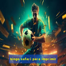 bingo safari para imprimir