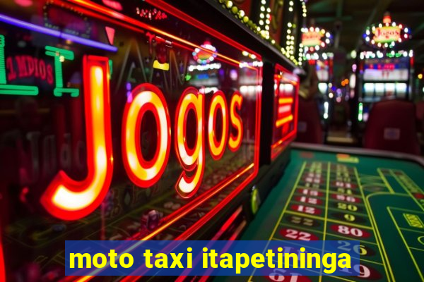 moto taxi itapetininga