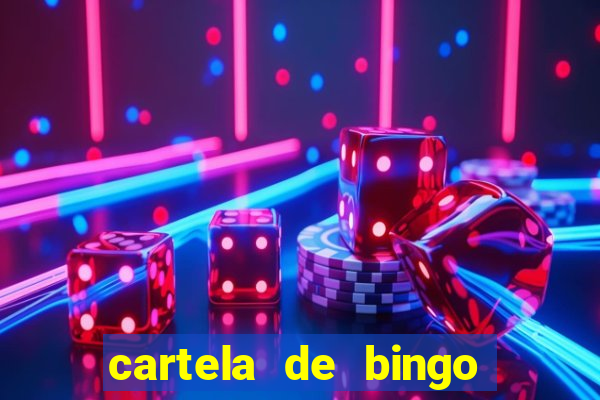 cartela de bingo para chá de bebê