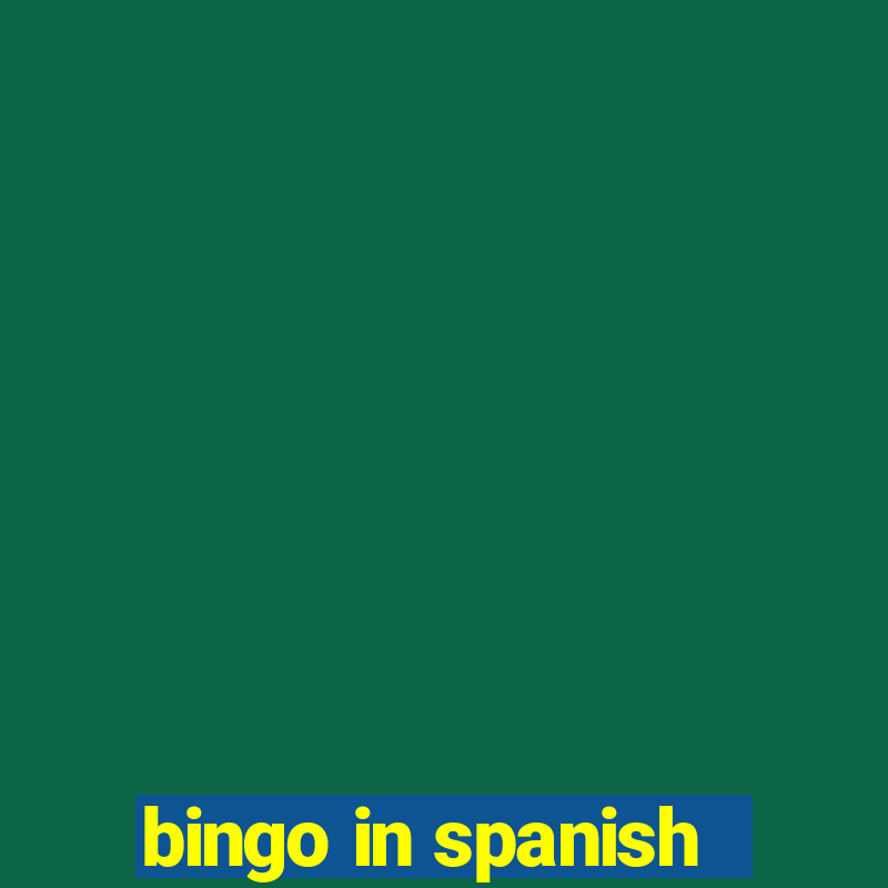 bingo in spanish