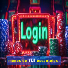 menos de 11.5 escanteios