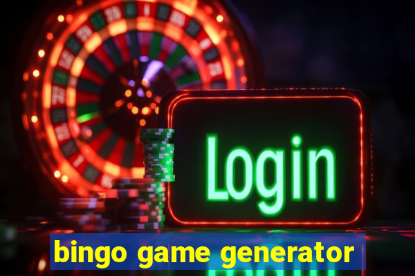 bingo game generator