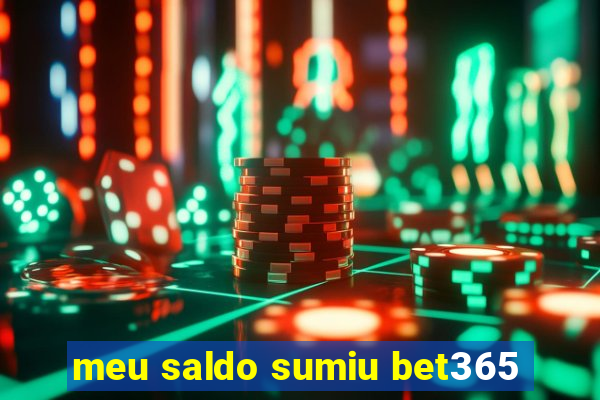 meu saldo sumiu bet365