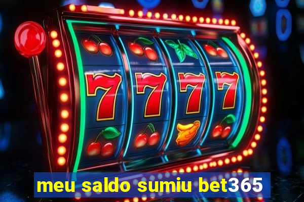 meu saldo sumiu bet365