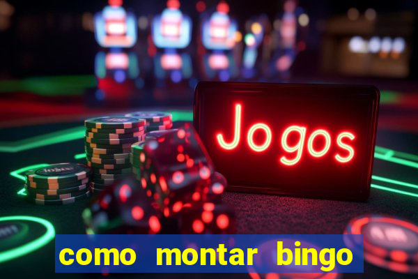 como montar bingo brinquedos toia