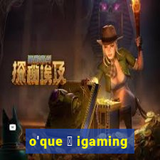 o'que 茅 igaming