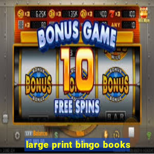 large print bingo books