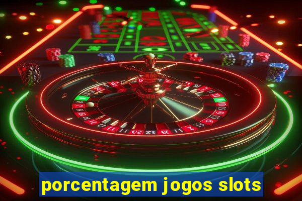 porcentagem jogos slots