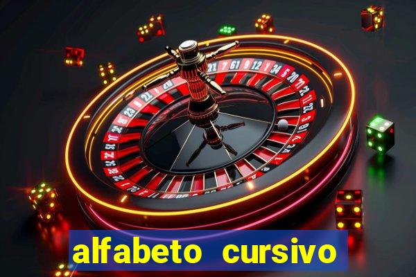 alfabeto cursivo para treinar caligrafia