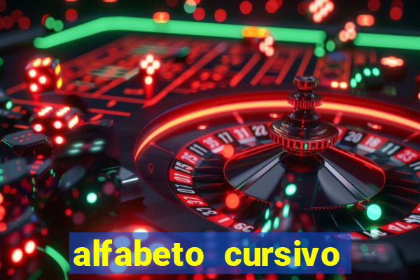 alfabeto cursivo para treinar caligrafia