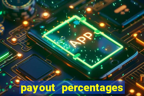 payout percentages of slot machines