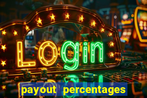 payout percentages of slot machines