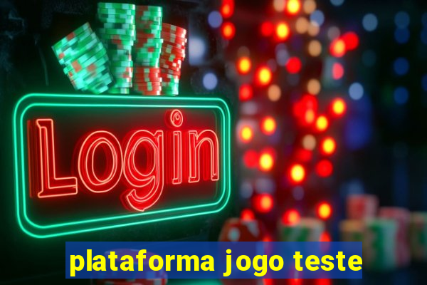 plataforma jogo teste